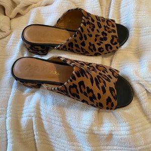 Leopard sandals